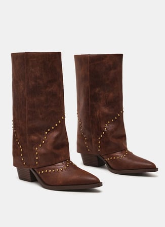 Steve Madden Topuklu Çizme, 36, Kahve