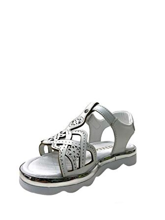 102 Kız Çocuk Hakiki Deri Sandalet