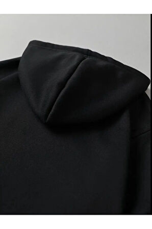 Santa Barbara Baskılı Kapüşonlu Cepli Sweatshirt