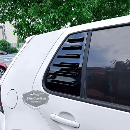 Vw Golf 4 1997-2003 Uyumlu Kelebek Cam Izgarası Kelebek Cam Vizörü Havalandırma Sağ Sol Takım Parlak Siyah