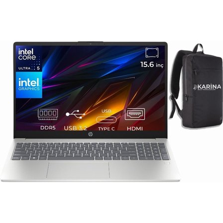 hp aı 15-fd2026nt ultra 5 225u d51e0ea-k23 16gb 512gb intel graphics w11pro 15.6" full hd notebook