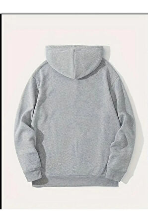 Newyork Baskılı  Cepli Kapüşonlu Sweatshirt