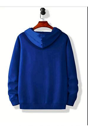 Newyork Baskılı  Cepli Kapüşonlu Sweatshirt