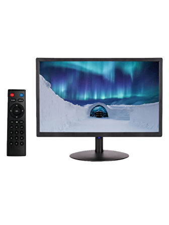 22" Profesyonel LED Monitör | Hdmı VGA USB Rca Hoparlörlü Kumanda 5ms Duvara Montaj OT22R