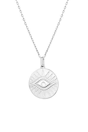 Kadın Büyük Göz Madalyon Kolye | undefined