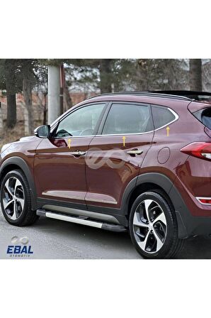 Hyundai Tucson Krom Cam Çıtası 6 prç. 2015 ve üzeri P.Çelik