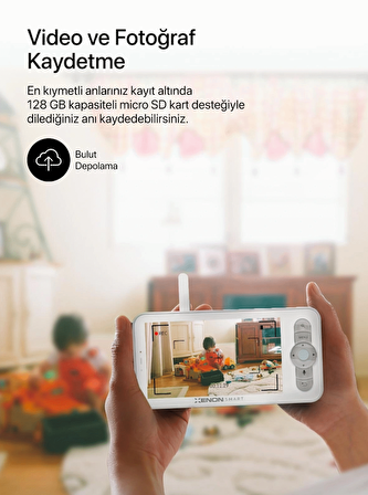 Akıllı Bebek Kamerası Dijital Monitörlü 5" LCD Smart Baby Camera