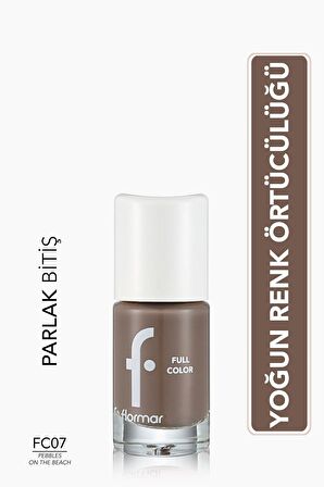 Flormar Yoğun Pigmentli Parlak Oje- Full Color Nail Enamel- Fc07 Pebbles On The Beach -8690604310432