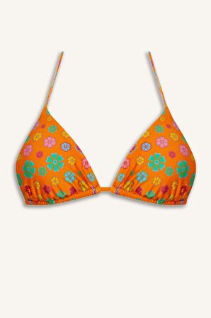 DeFacto x Declara Çiçekli Üçgen Bikini Üstü C5760AX24HSOG313