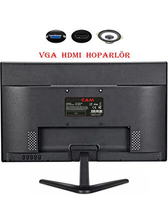 Eurocam 19" 65hz 0,5ms (Hdmı VGA + Hoparlör) 1920 x 1080P Hd LCD Monitör