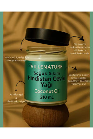 Hindistan Cevizi Yağı 210 ml
