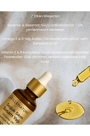Soğuk Sıkım SUSAM YAĞI 50 ML