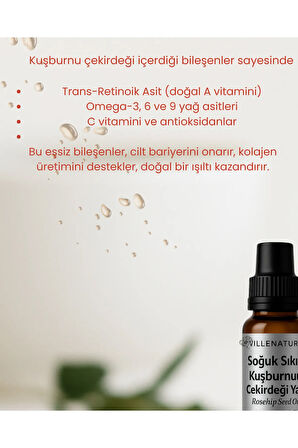 Soğuk Sıkım KUŞBURNU ÇEKİRDEĞİ YAĞI 20 ML