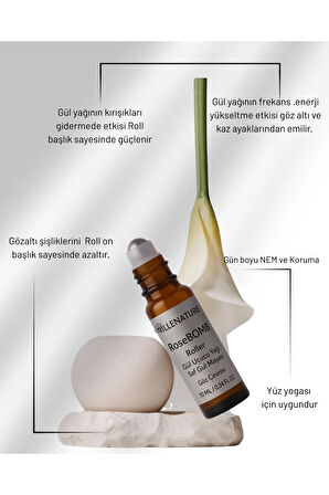 ROSE BOMB GÖZ ÇEVRESİ SERUMU 10 ML, Saf Gül Yağı ve Saf Gül Mayası