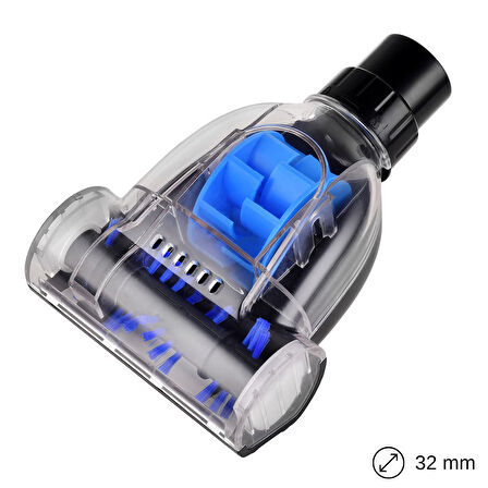 srfn ticaret Elektrikli Süpürge Mini Turbo Süpürücü Başlığı - 1 Adet