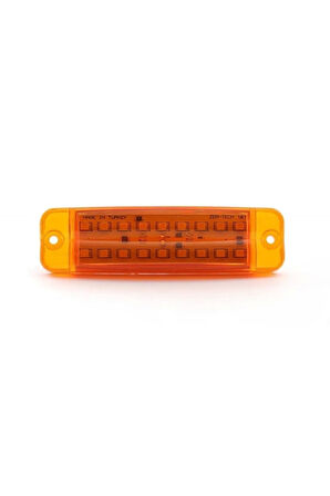 Çift Sıra Parmak Led Lamba 18 Ledli Sarı 12/24 Volt