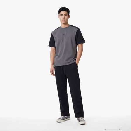 UNITED4 Regular Fit Erkek Siyah T-Shirt