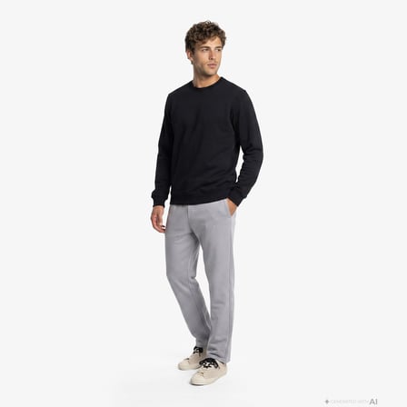 UNITED4 Regular Fit Erkek Gri Eşofman Altı