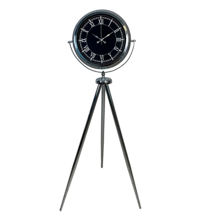 Krom Imperial 150 x 45 Cm Metal Tripod Ayaklı Saat iegxx