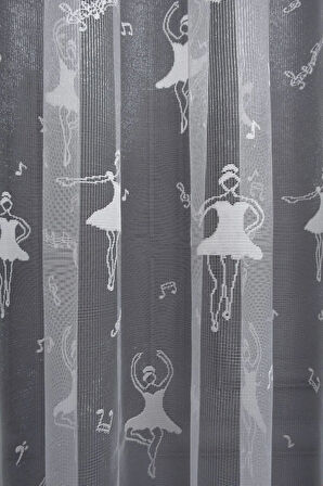 Balerin Modeli Kız Cocuk Odası 3Kat Sık Pileli Tül Perde