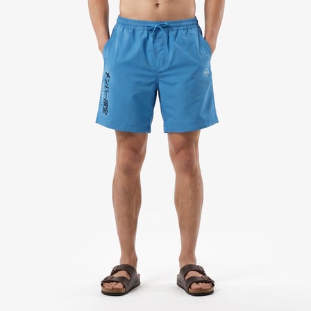 UNITED4 Regular Fit Erkek Mavi Deniz Şortu