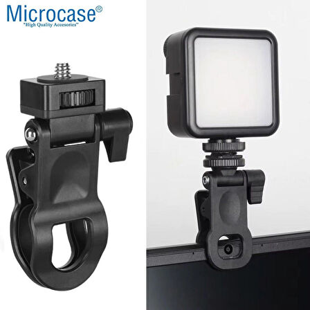 Microcase Çok Amaçlı Kıskaçlı 1/4 Vida başlıklı Tutucu Oval Tasarım Başlık - SİYAH AL5001