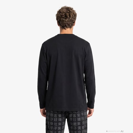 UNITED4 Regular Fit Erkek Siyah T-Shirt