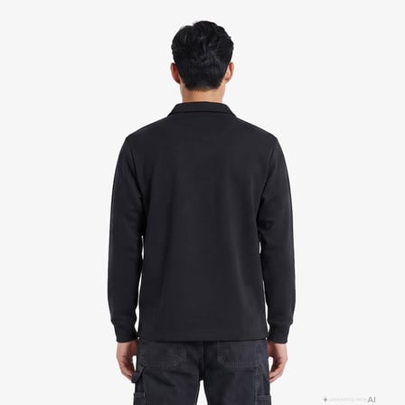 UNITED4 Regular Fit Erkek Siyah Sweatshirt