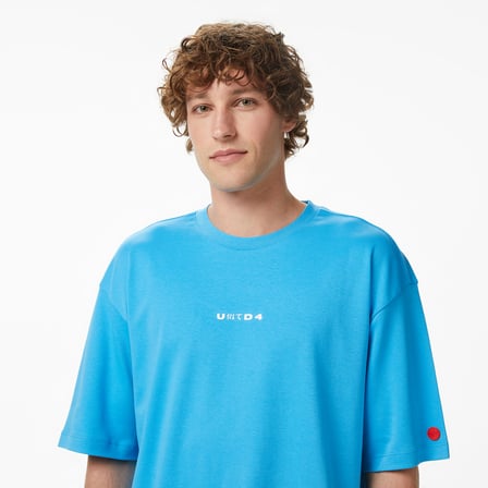 UNITED4 Regular Fit Erkek Mavi T-Shirt