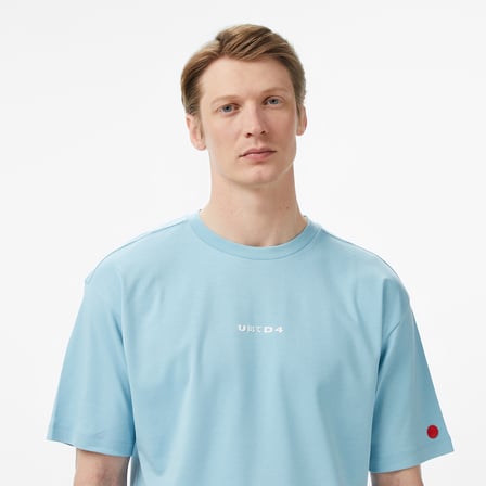 United4 Regular Fit Erkek Mavi T-Shirt