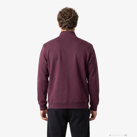 UNITED4 Regular Fit Erkek Bordo Sweatshirt