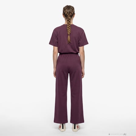 UNITED4 Regular Fit Kadın Bordo Eşofman Altı