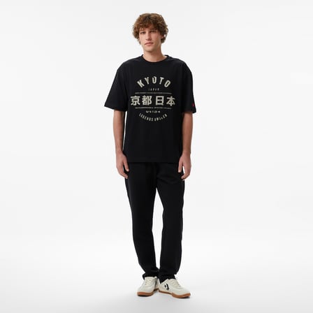 UNITED4 Regular Fit Erkek Siyah T-Shirt