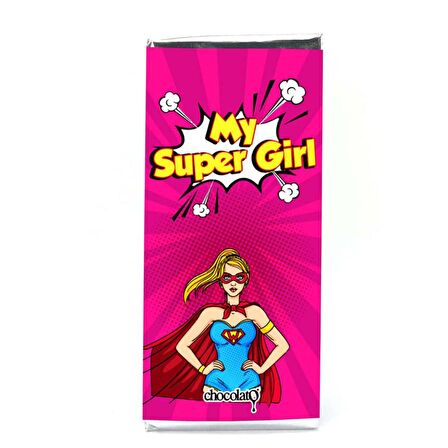 supergirl's  100 gr. Sütlü Tablet Çikolata