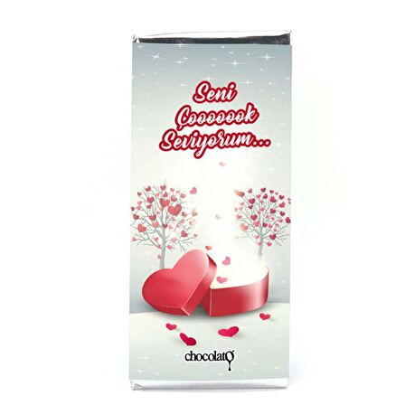 Seni Çok Seviyorum 100 gr. Sütlü Tablet Çikolata