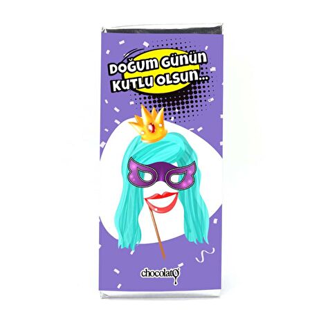 Doğum Günün Kutlu Olsun 100 gr. Sütlü Tablet Çikolata