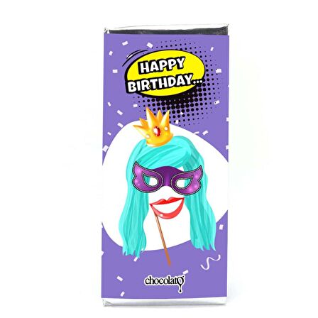Happy Birth Day 100 gr. Sütlü Tablet Çikolata