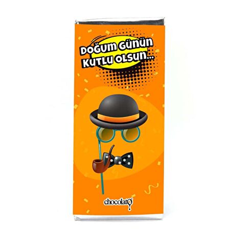 Doğum Günün Kutlu Olsun 100 gr. Sütlü Tablet Çikolata