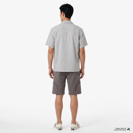 UNITED4 Regular Fit Erkek Gri Gömlek