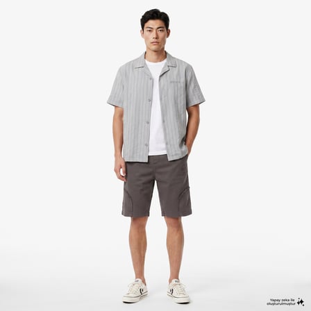 UNITED4 Regular Fit Erkek Gri Gömlek