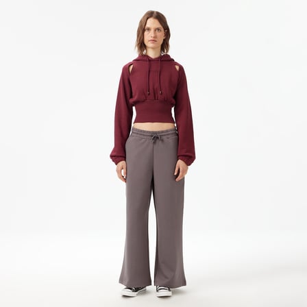 UNITED4 Classic Kadın Bordo Sweatshirt