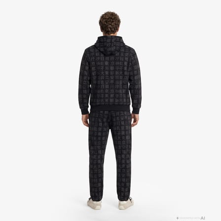 UNITED4 Regular Fit Erkek Siyah Eşofman Altı