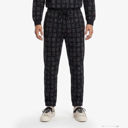 UNITED4 Regular Fit Erkek Siyah Eşofman Altı