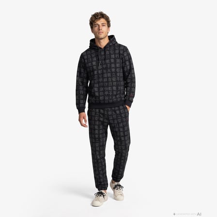 UNITED4 Regular Fit Erkek Siyah Sweatshirt