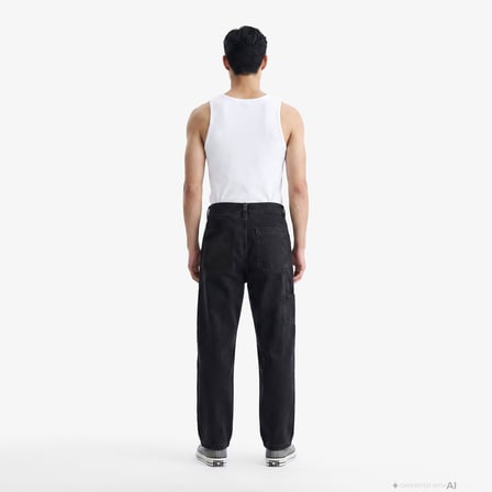 UNITED4 Denim Erkek Siyah Pantolon