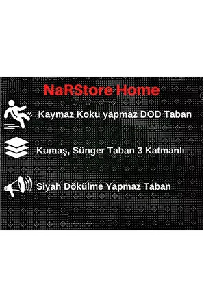 Dinarsu Nevra Asos Antrasit Kaymaz Taban Kesme Halı Yolluk