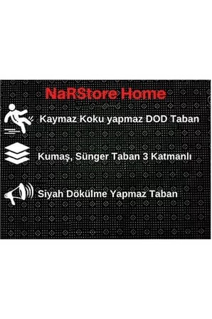 Dinarsu Nevra Asos Krem Kaymaz Taban Kesme Halı Yolluk