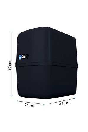Mil Su Arıtma Cihazı 14 Aşamalı Alkali Filtreli 8 Lt Çelik Tanklı (DNP14-M-S)