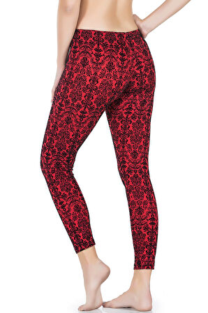 Varak Desenli Kadın Tayt 457