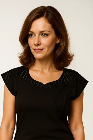 Dodes Şahinler Nakışlı Sıfır Kol Atlet B349